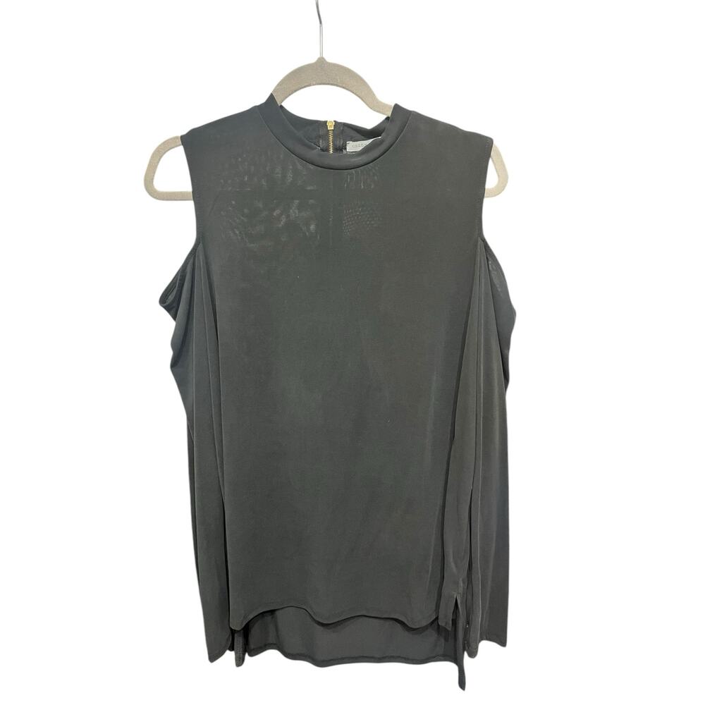 Green Envelope Women's Black Cold Shoulder Long Sleeve Top SIZE XL